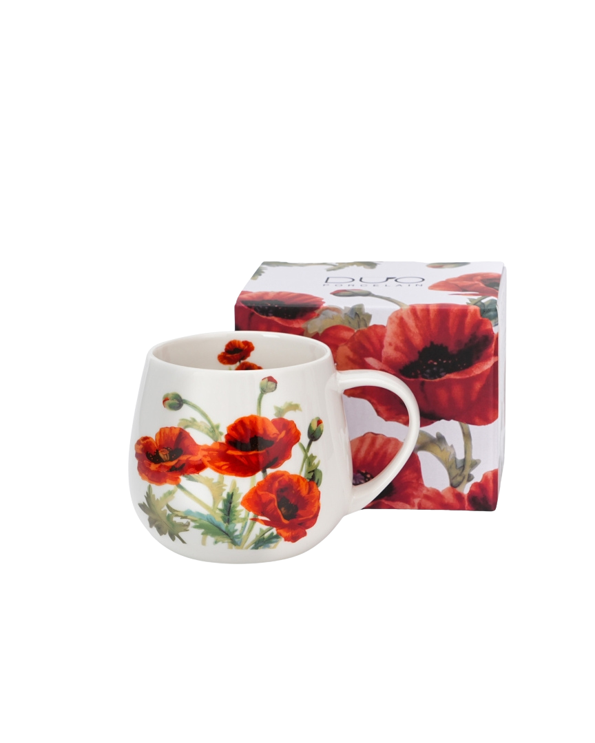 DUO PORCELAIN - KUBEK BARYLKA CLASSIC POPPIES 430ml