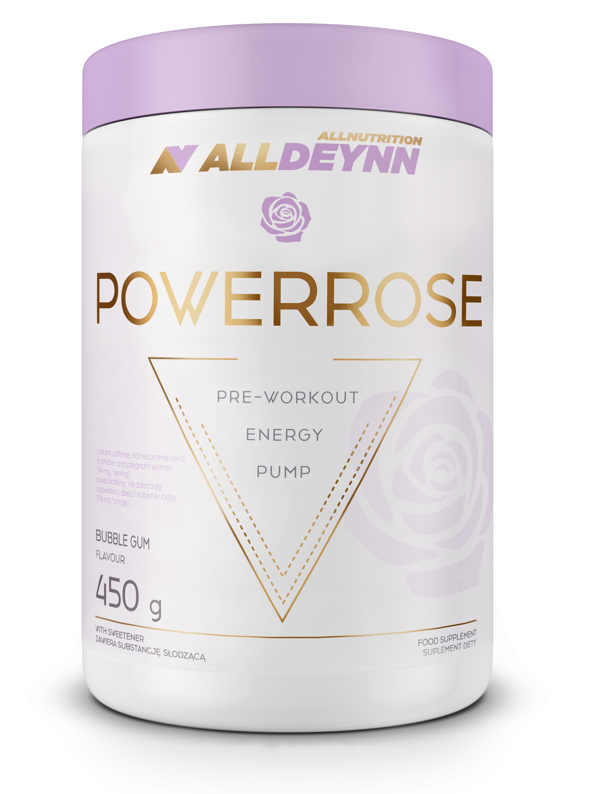 ALLDEYNN - POWERROSE (PRE-WORKOUT) BUBBLE GUM 450g