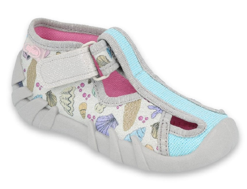 BUTY DZIECIECE - SPEEDY SZARY BROKAT