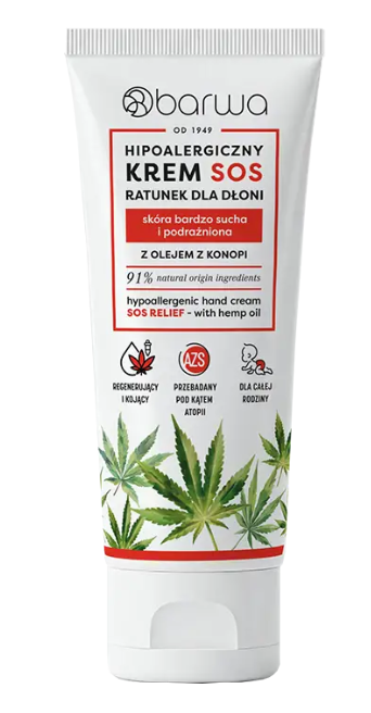 BARWA - KREM DO RAK HIPOALERGICZNY SOS 75ml