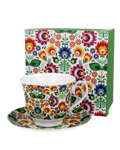 DUO PORCELAIN - FILIZANKA ZE SPODKIEM - LOWCZ 250ml