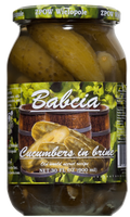 BABCIA CUCUMBERS IN BRINE 30oz  *6 PACK*