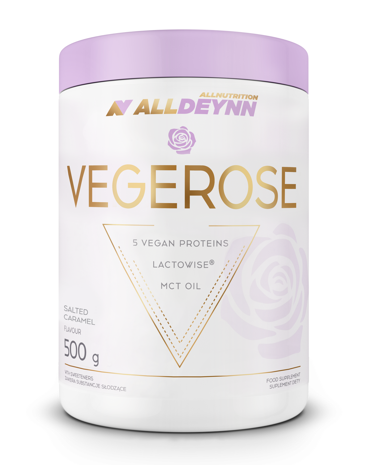 ALLDEYNN - VEGEROSE (PLANT BASED PROTEIN) SALTED CARAMEL 500g