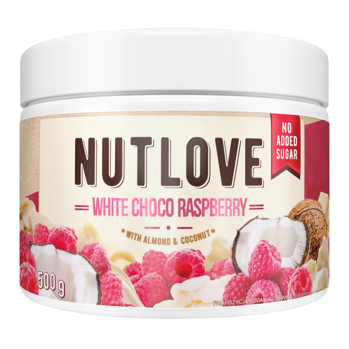 NUTLOVE CREAM WHITE CHOCO RASPBERRY 500g
