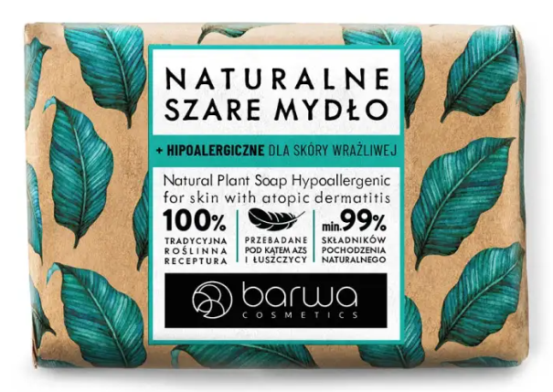 BARWA - MYDLO W KOSTCE NATURLANE SZARE 90g