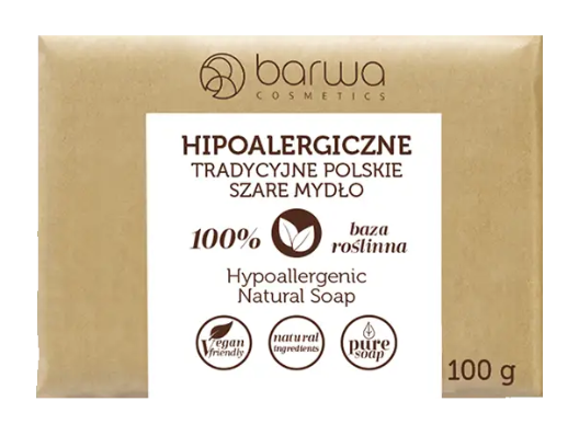 BARWA - MYDLO W KOSTCE NATURLANE SZARE 90g