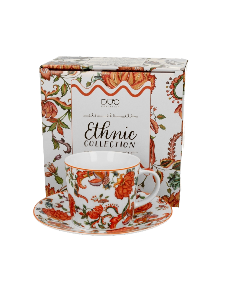 DUO PORCELAIN - FILIZANKA ZE SPODKIEM - PRIMAVERA 240ml