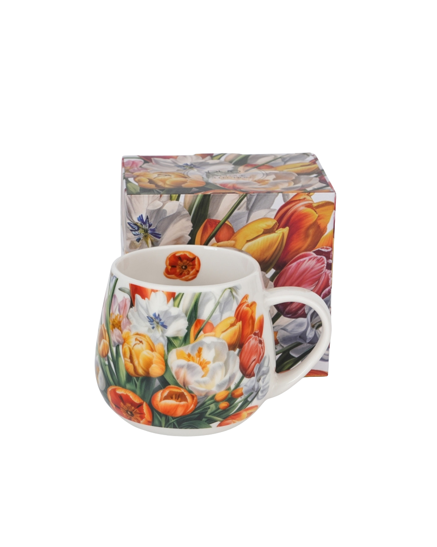 DUO PORCELAIN - KUBEK BARYLKA TULIPANY 430ml