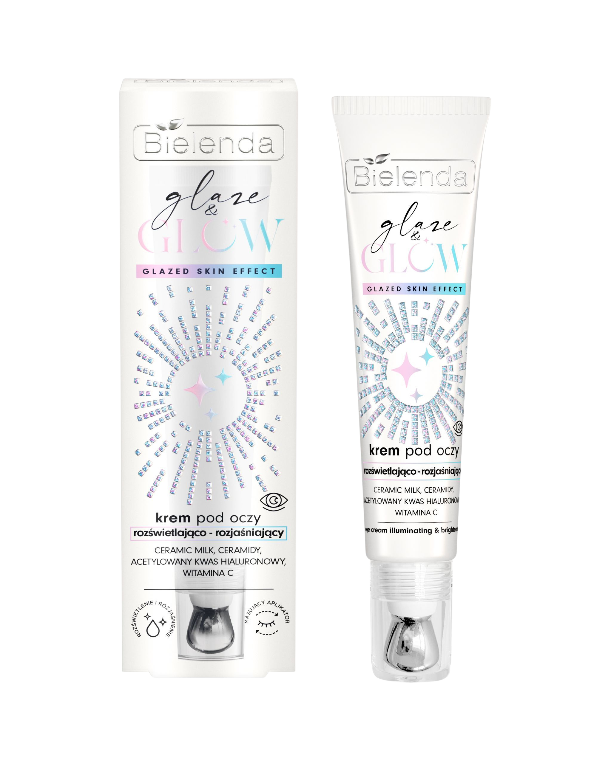 BIELENDA - GLAZE & GLOW KREM POD OCZY ROZSWIETLAJACO-ROZJASNIAJACY 15ml
