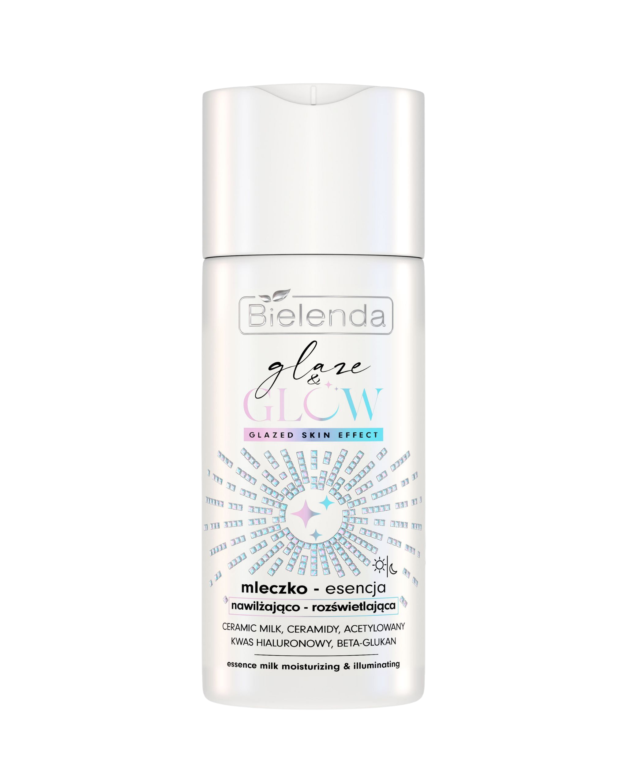 BIELENDA - GLAZE & GLOW MLECZKO ESENCJA NAWILZAJACO ROZSWIETLAJACA 120ml